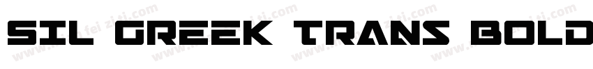 SIL Greek Trans Bold字体转换